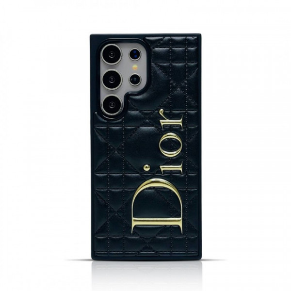 Luxury Dior Print Puffer Case For Samsung Galaxy S25 Ultra S24 Ultra
