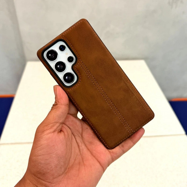 Luxury Vintage PU Leather Case For Samsung Galaxy 