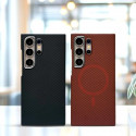 X-Level Brand Camera Metal Frame Hard Carbon Fiber Slim Case For Samsung Galaxy S24 Ultra S25Ultra