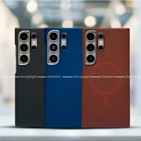 X-Level Brand Camera Metal Frame Hard Carbon Fiber Slim Case For Samsung Galaxy S24 Ultra S25Ultra