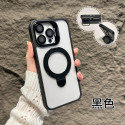 Premium Hard Rubber Bumper Camera & Magsafe Double Stand Case with Extra Lens Protector