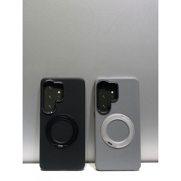 X-Level Brand Magsafe Supported Leather 360° Rotate Ring Stand Case for Samsung Galaxy
