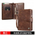 RFID Leather Men Wallets (Money bag) Coin Zipper Mini Male Purses Card Holder Wallet - Wallet - Wallet For Men