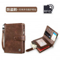 RFID Leather Men Wallets (Money bag) Coin Zipper Mini Male Purses Card Holder Wallet - Wallet - Wallet For Men