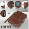 RFID Leather Men Wallets (Money bag) Coin Zipper Mini Male Purses Card Holder Wallet - Wallet - Wallet For Men