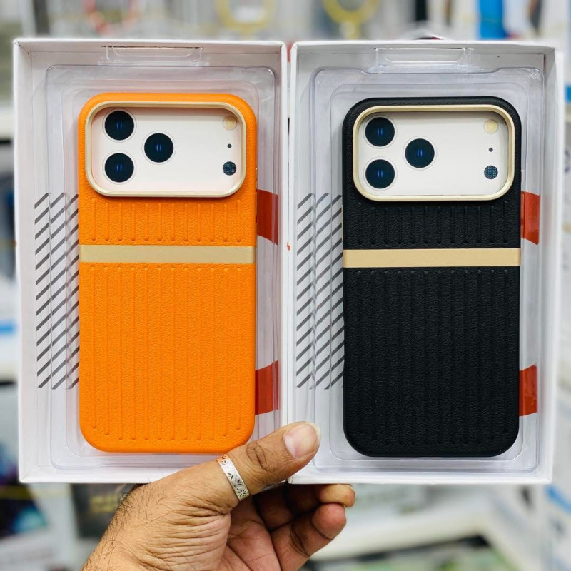 MILLION CASES Ridge Band Stripe Hybrid Case for iPhone 17 Pro Max