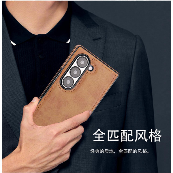 JINDUKA KickStand PU Leather Case for Samsung Galaxy Z Fold 3,4,5,6,7
