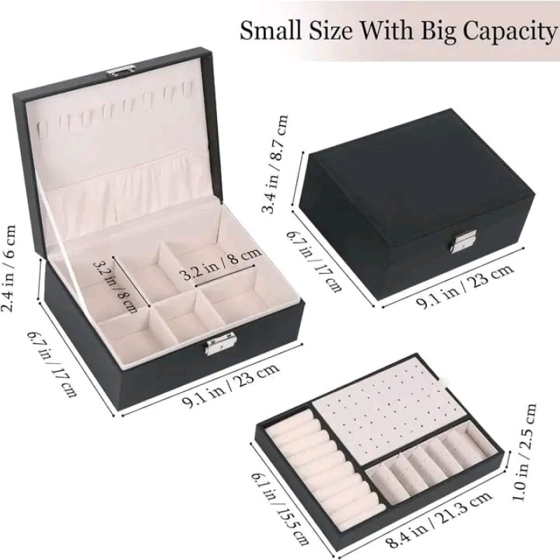 Double Layer Velvet High Quality Jewellery Box