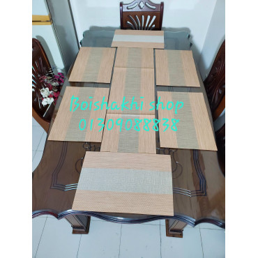 Table Runner & Placemat Set (6 Pcs + 1 Runner) 