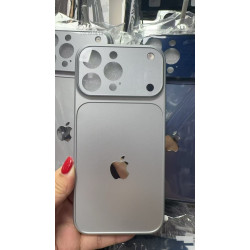 17 Series Concept AG Glass With Logo Case For iPhone 