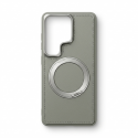 Magnetic Leather Phone Case with Integrated Ring Stand