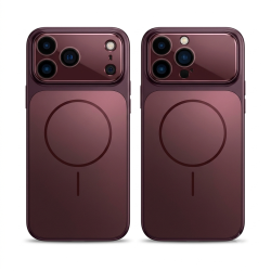 iPhone 18 Pro Concept MatteMag Burgundy Luxe Case 