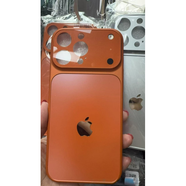 17 Series Concept AG Glass With Logo Case For iPhone 