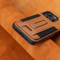 Leather with Wallet Case (Brown)