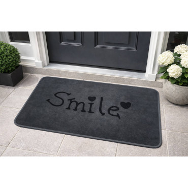 Smile Floor Mat (Grey)