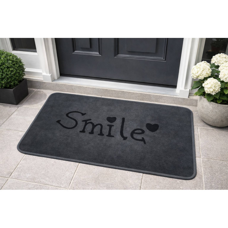 Smile Floor Mat (Grey)