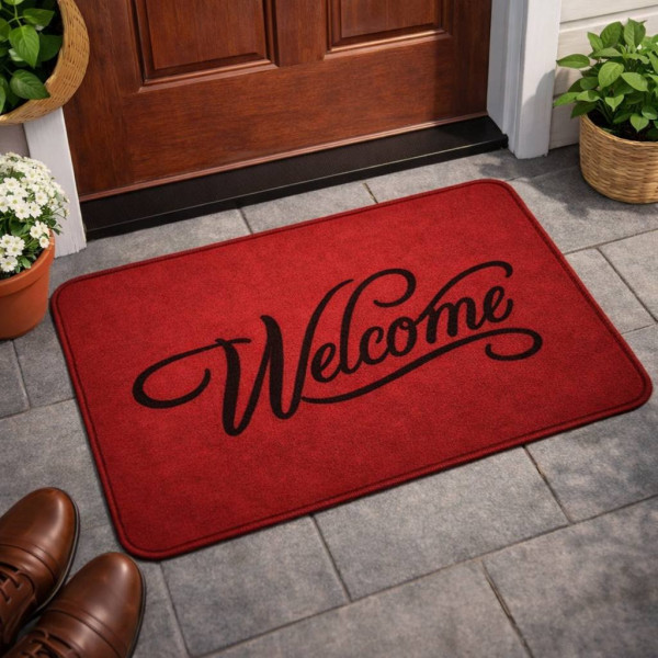 Welcome Floor Mat (Red)