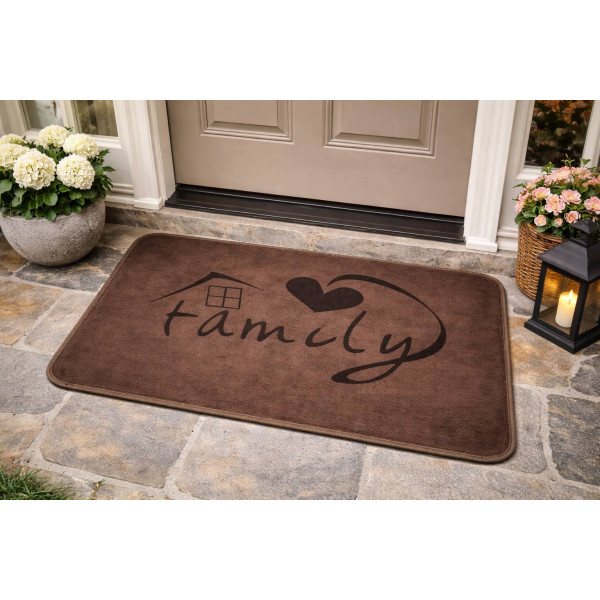  Family Floor Mat (Coffee)