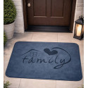 Family Floor Mat (Blue)