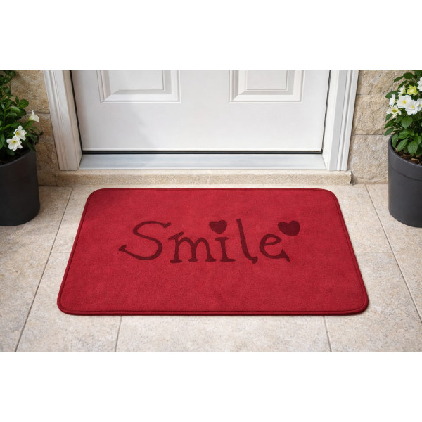 Smile Floor Mat (Red)