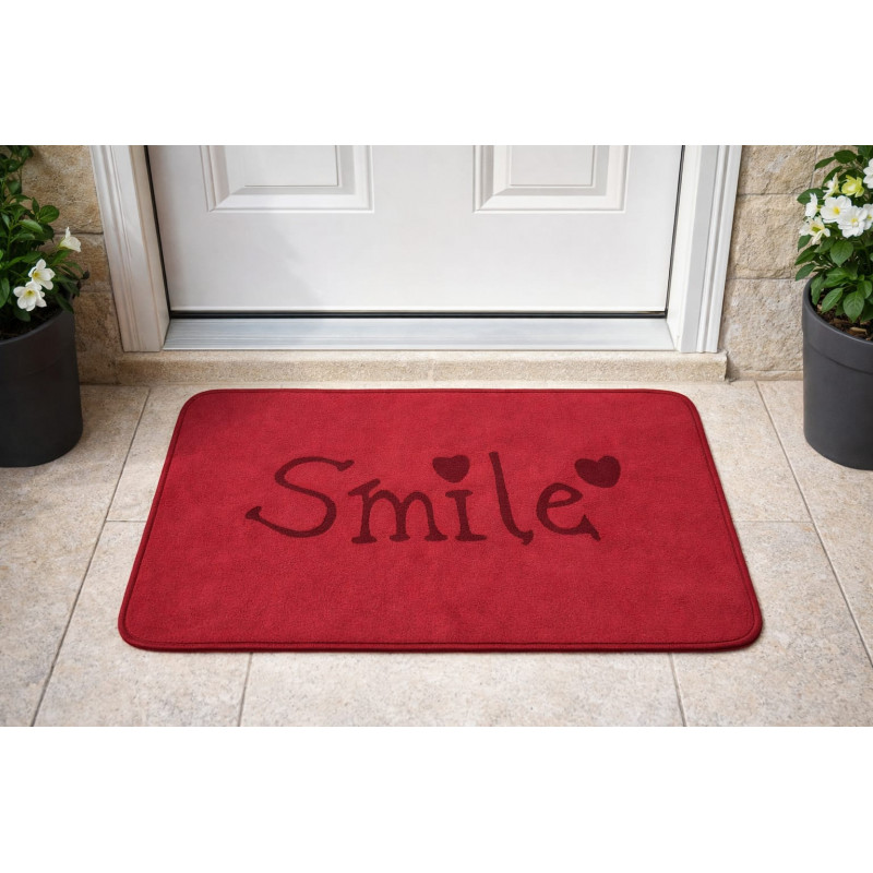 Smile Floor Mat (Red)