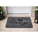 Family Floor Mat (Dark Grey/Black)