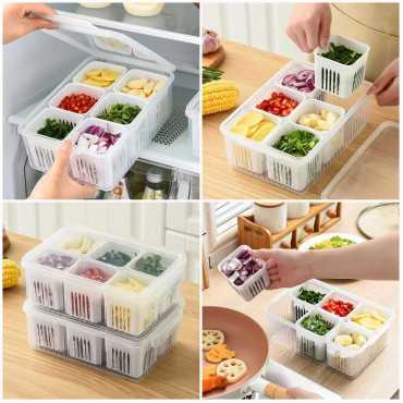 6 Grid Storage Box