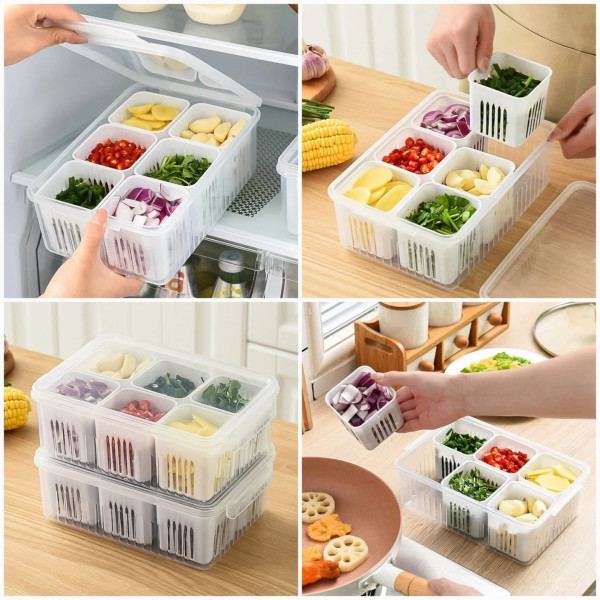 6 Grid Storage Box