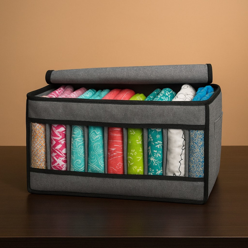 9 Grid Cloth Organiser (Ash)