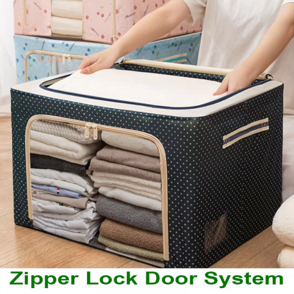 Blanket, Cloth & Comfort Storage Box (Blue)