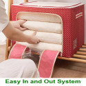 Blanket, Cloth & Comfort Storage Box (Red)