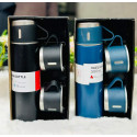 Vacuum Flask Set (Blue)