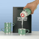 Vacuum Flask Set (Blue)