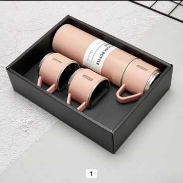 Vacuum Flask Set (Pink)