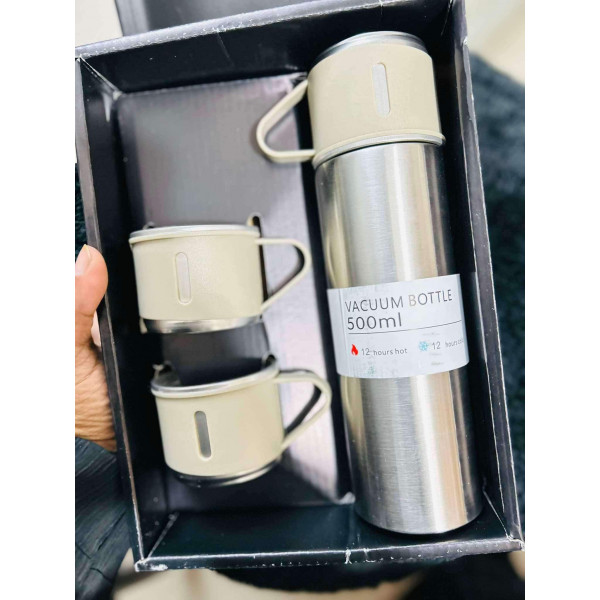 Vacuum Flask Set (Silver)
