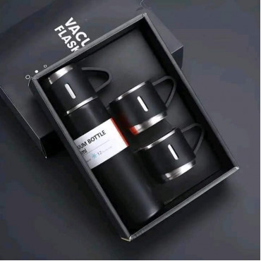 Vacuum Flask Set (Black)