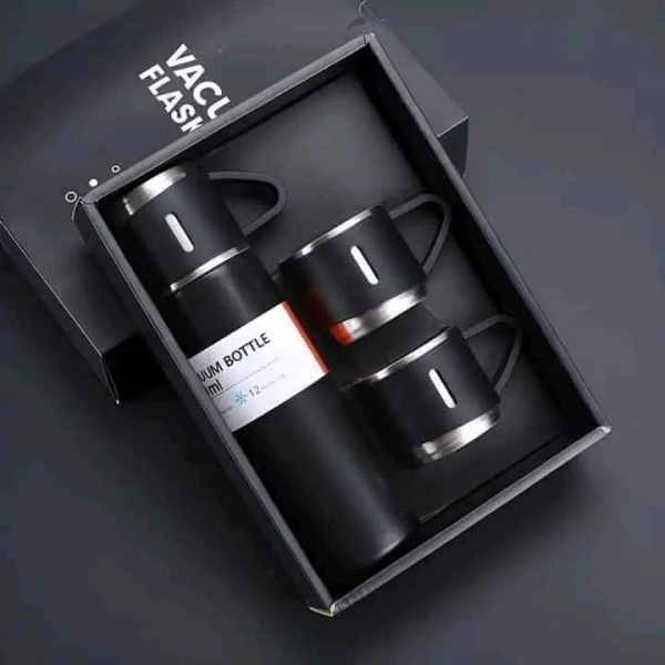 Vacuum Flask Set (Black)