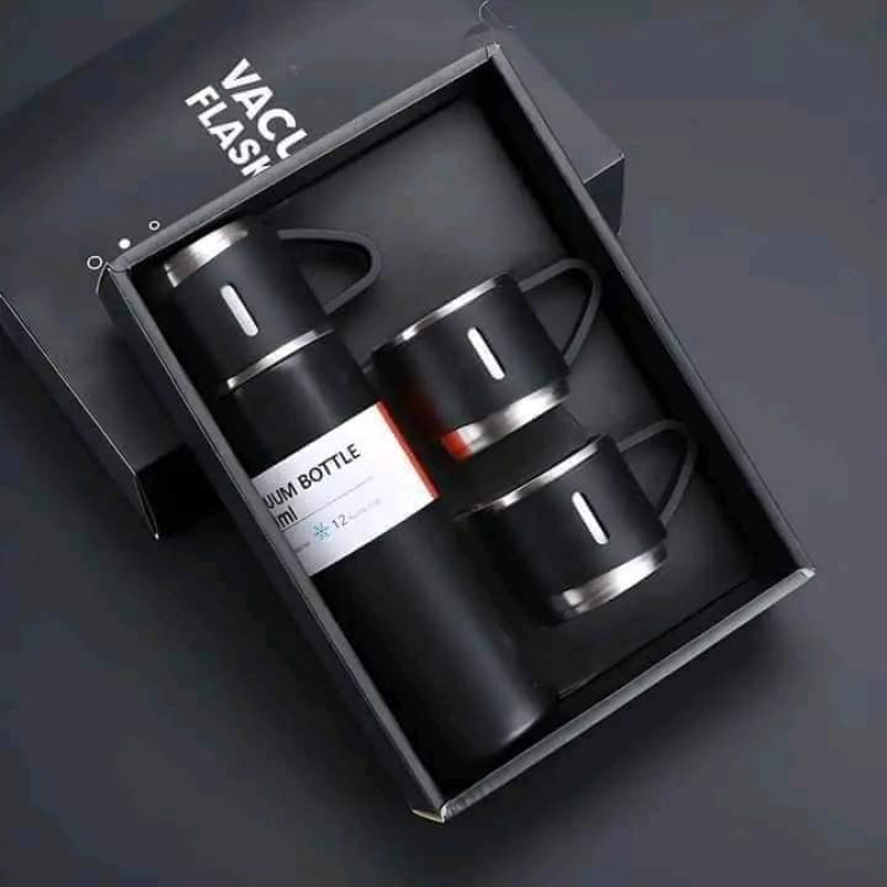 Vacuum Flask Set (Black)