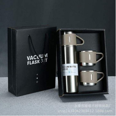 Vacuum Flask Set (Silver)
