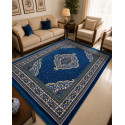 4.5'x6.5' Turkish Floor Galicha (Blue-1)