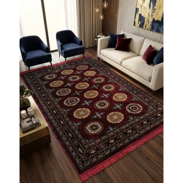 4.5'x6.5' Turkish Floor Galicha (Red-2)