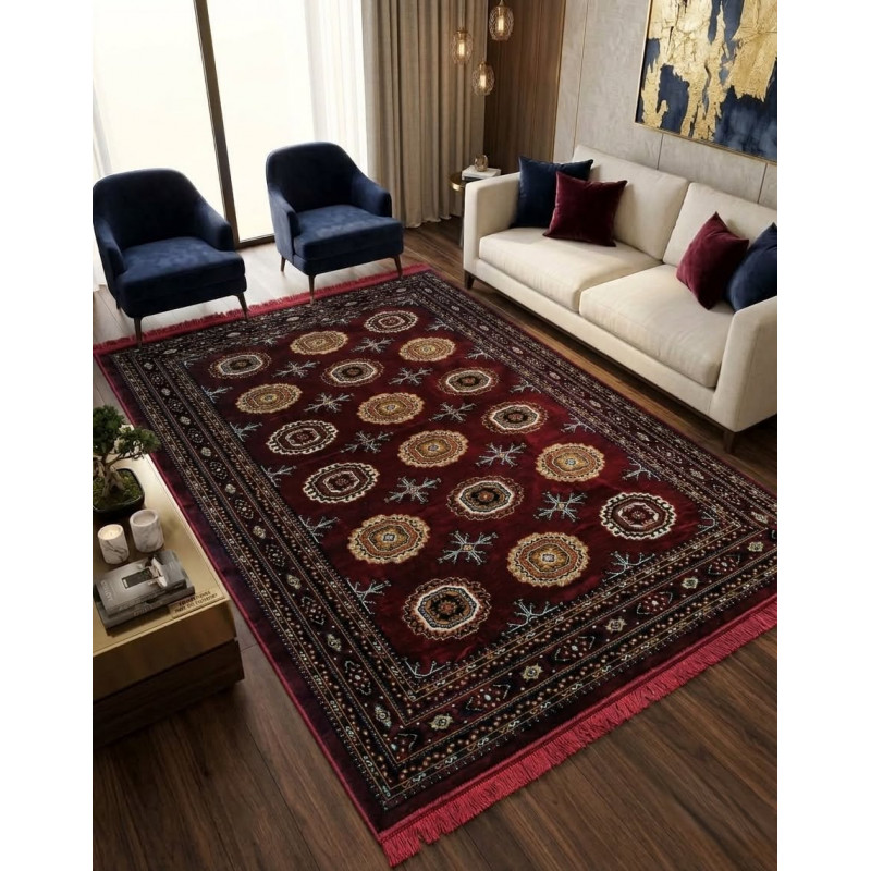 4.5'x6.5' Turkish Floor Galicha (Red-2)