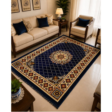 4.5'x6.5' Turkish Floor Galicha (Blue-2)