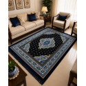 4.5'x6.5' Turkish Floor Galicha (Black-1)
