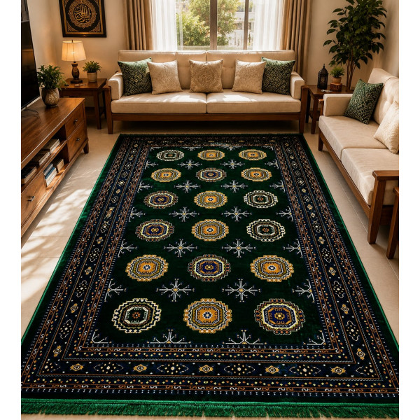 4.5'x6.5' Turkish Floor Galicha (Green-1)