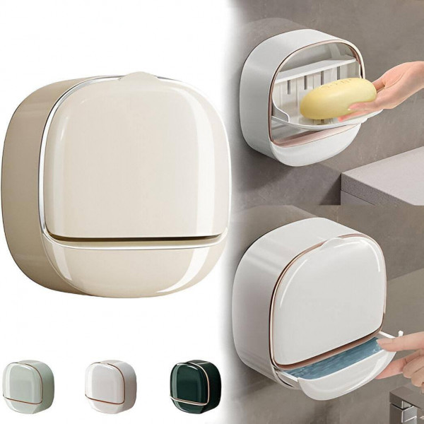 ( 4-Pcs) Soap Box with Flip Cover