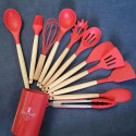 Silicon Spatula Set (Red)