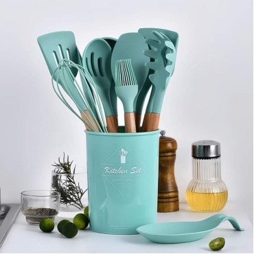 Silicon Spatula Set( Green)