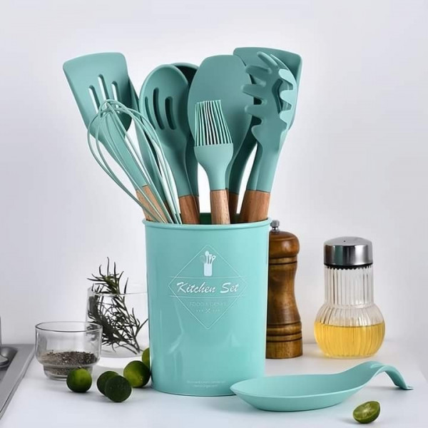 Silicon Spatula Set( Green)