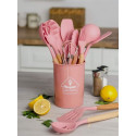 Silicon Spatula Set(Pink)